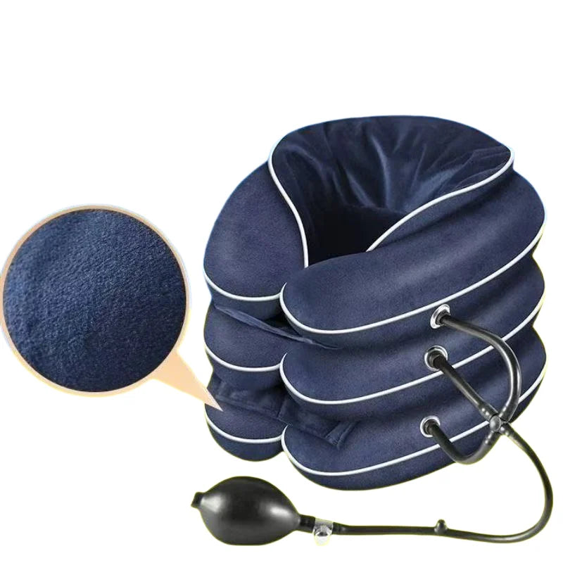 Cervical Neck Traction Device,Relief for Chronic Neck & Shoulder Alignment Pain,Inflatable Stretcher Collar for Neck Relief