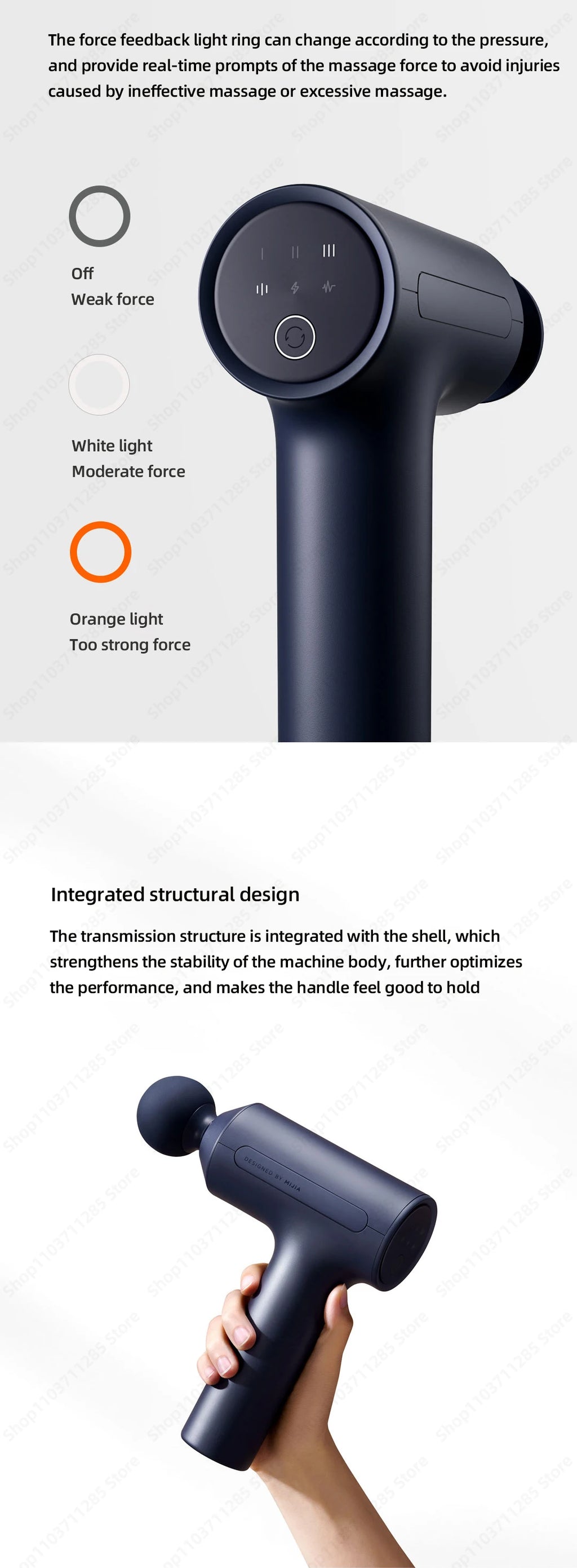 Xiaomi Mi Fascia Gun 3 Muscle Massage Gun Dual Mode 2450mAh 3 Massage Heads 25KG Thrust Shoulder and Neck Relaxation Massage