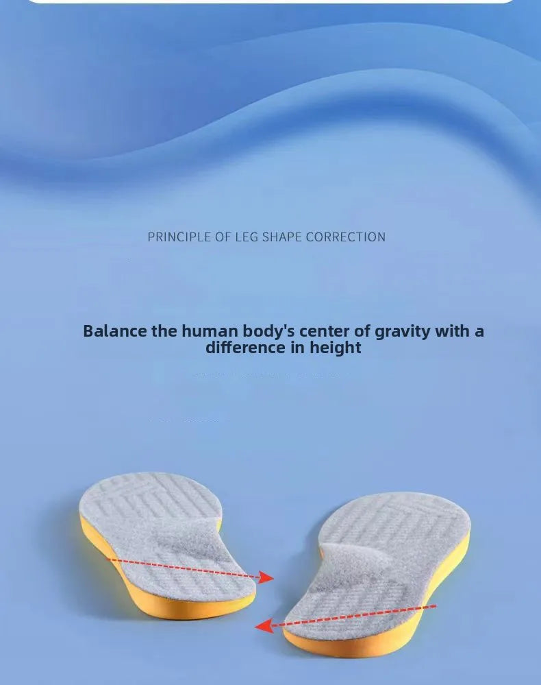 Orthotic Insoles for Men Women Leg Posture Correction Shoe Pad for Overpronation Supination Bow Legs Flat Feet Arch Support
